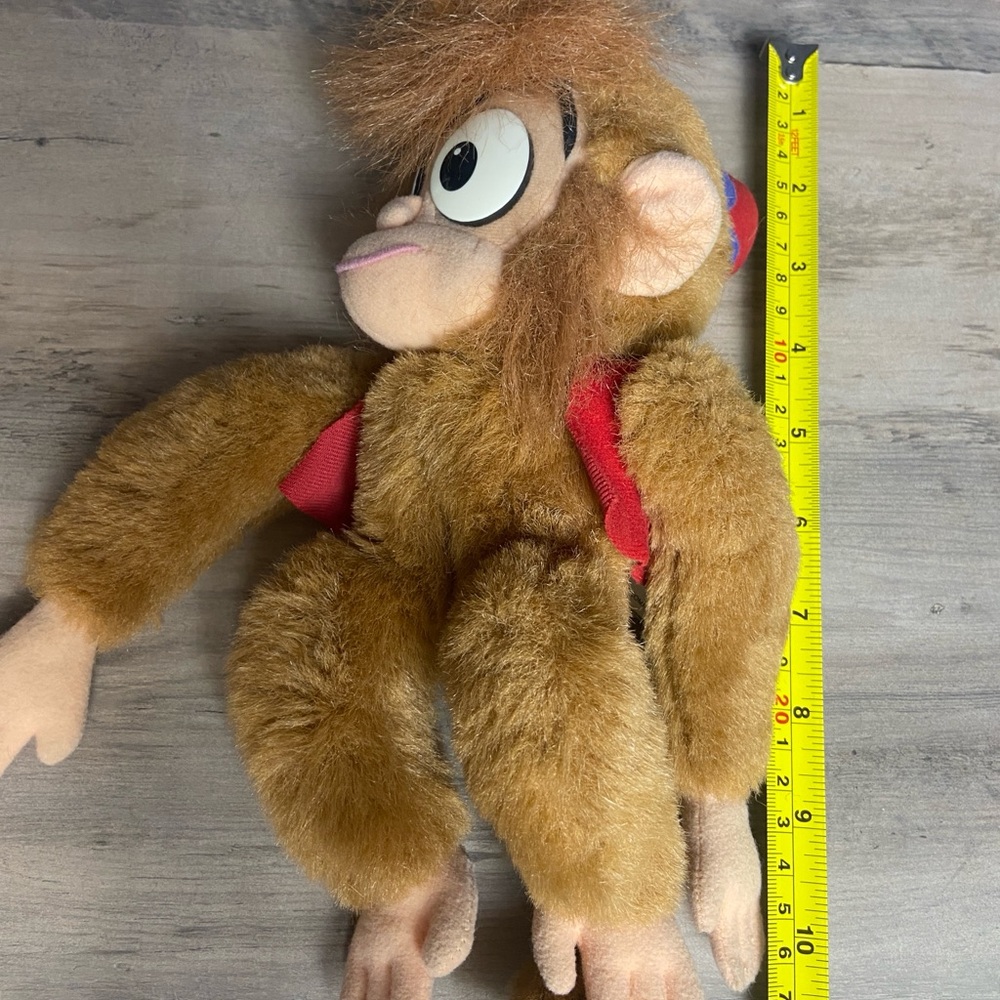 Vintage 1990s Mattel Disney Aladdin Abu Monkey 10"‎ Plush Stuffed Animal Toy - Picture 11 of 12